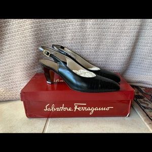 Vintage Salvatore Ferragamo Frilly Heels